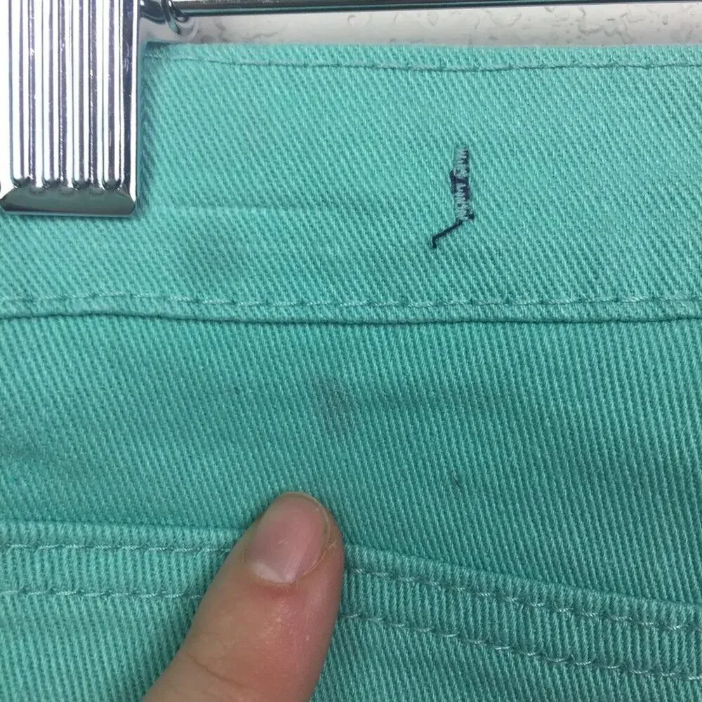 VIOGOLD Teal Cutoff Jean Shorts Size 30